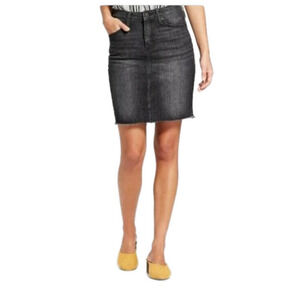 NWT Slate black denim skirt sz 8